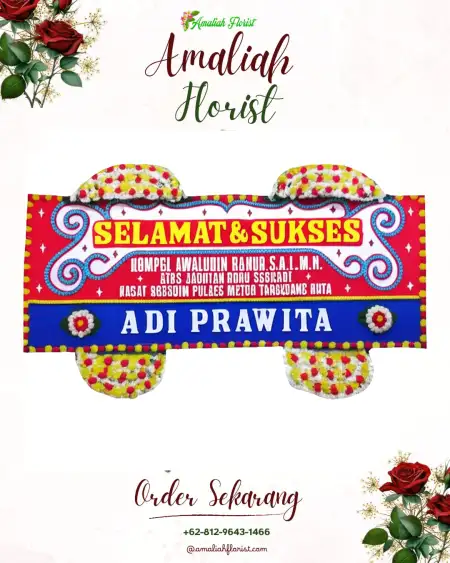 Papan Bunga Ucapan Selamat Sario Kotabaru
